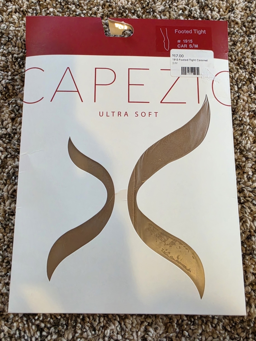 Capezio Footed Tights in Caramel S/M